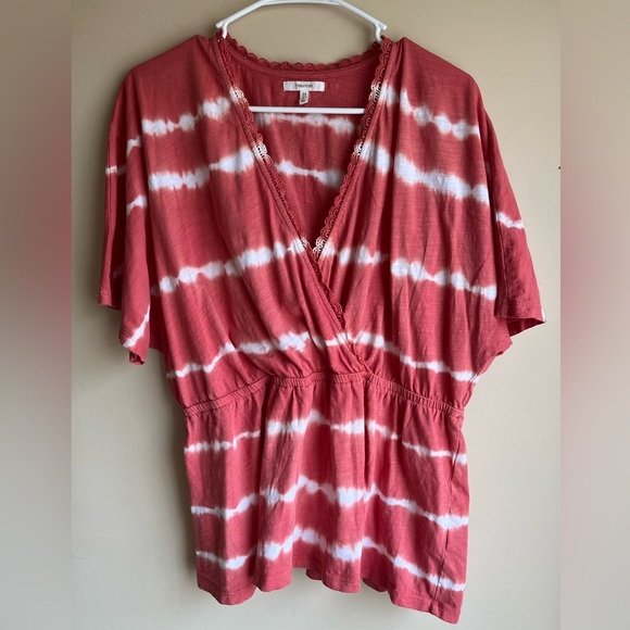 Maurices Tops - Maurice’s pink tie dye top
